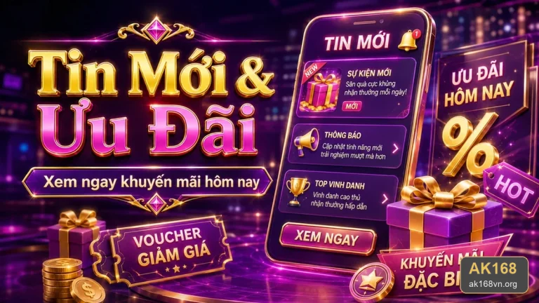 Khuyến mãi AK168: Tin mới, ưu đãi và điều kiện nhận thưởng gắn với xác minh tài khoản, bảo vệ thông tin cá nhân – ak168vn.org